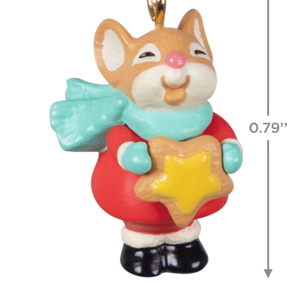 Hallmark Keepsake 0.79" Miniature Christmas Ornament 2022, Sweet Lil' Mouse - Picture 4 of 4